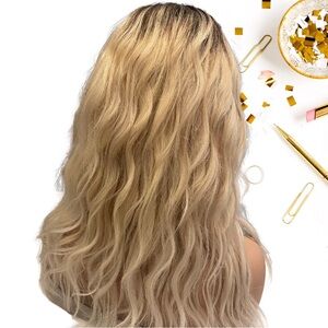 100% Human Hair | 4x4 1B 613 Blonde 16 inch Lace Wig | Klase Hair Brand